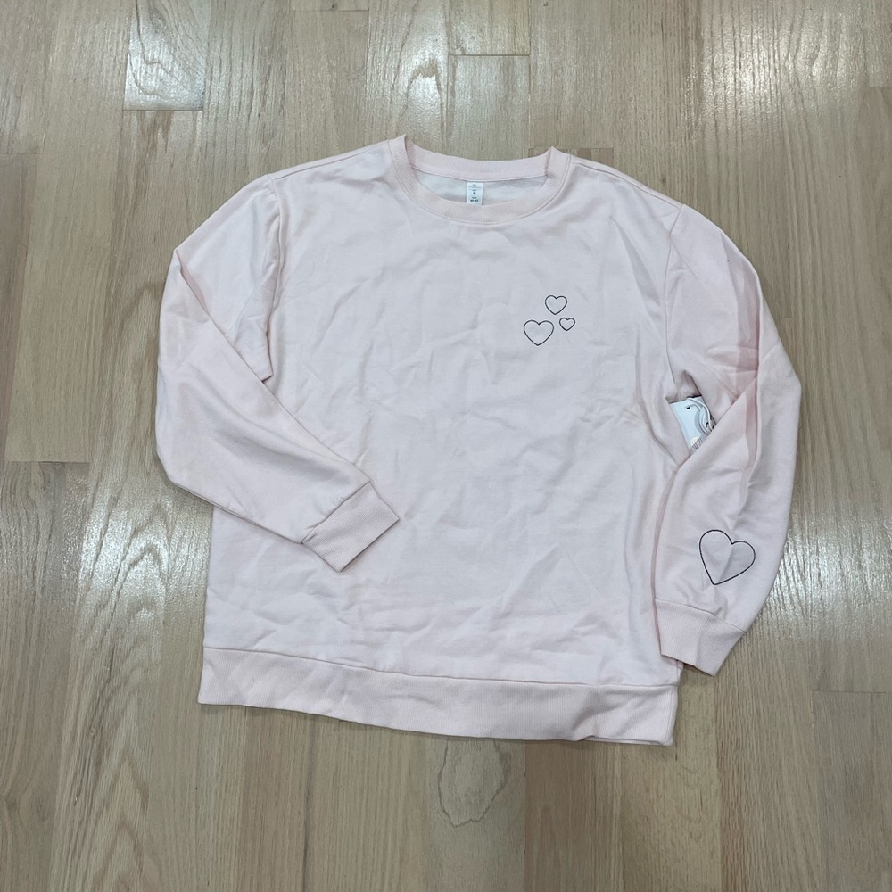 Balance Collection Pink Sweatshirt with Heart Design